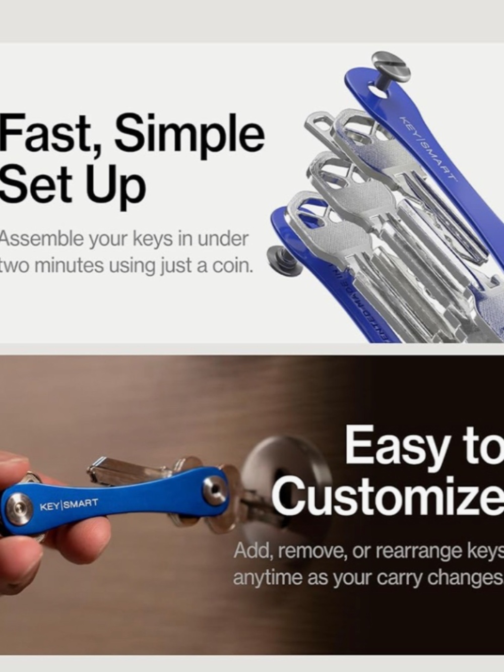 KeySmart bleu Compact Key Organizer & Accessory Bundle - Picture 3 of 6